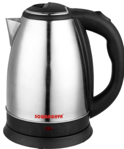 Sowbaghya Stainless Steel Water Kettle (1.5 litres) with Stainless Steel Body | Used for Boiling Water, Making Tea and Coffee, Instant Noodles, Soup etc.